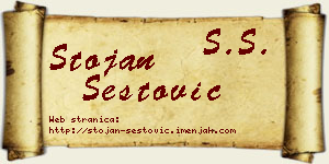 Stojan Šestović vizit kartica